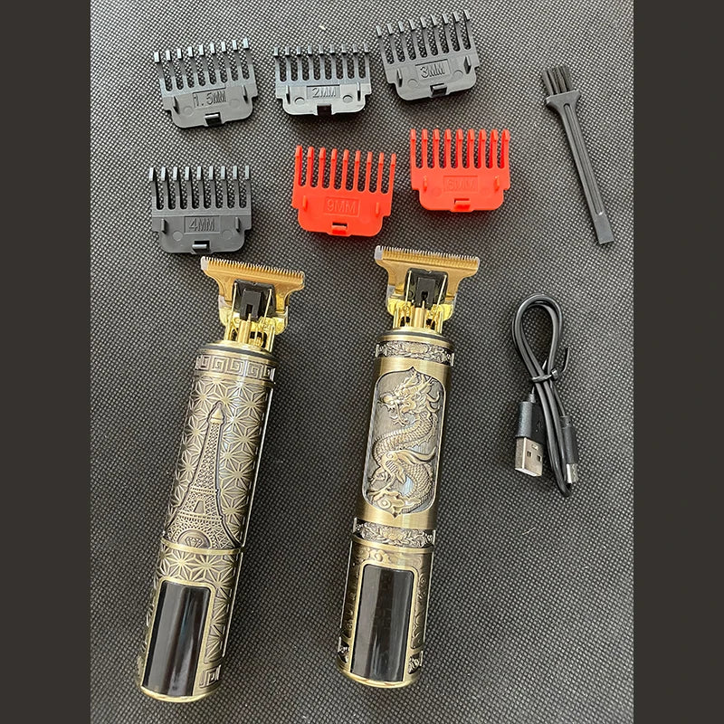 2023 T9 Hair Trimmer Barber Hair Clipper Cordless Hair Cutting Machine Beard Trimmer Shaving Machine Electric Razor Men Shaver