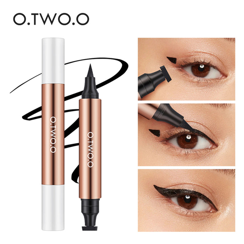 Black Eye Liner Stamp Eyeliner Pencil Waterproof Smudge-Proof Liquid Eyeliner Easy Cat Eye Stencil Makeup Tool for Eyes