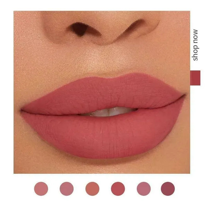 6Pcs Matte Lipstick Set Waterproof Long Lasting Make up Lipstick Beauty Cosmetic