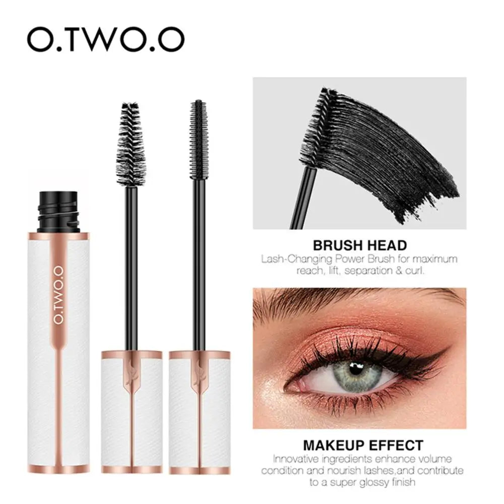 O.TWO.O Eyes Mascara Waterproof Volume Mascara Long Lasting Luxury Design Black Eyelashes Extention Dry Fast Makeup Cosmetics - Fesco