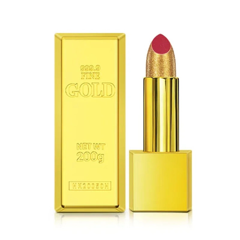 Gold Color Lipstick Makeup Lipstick Velvet Matte Gloss Lip Red Lipstick Nude Women Long Lasting Waterproof Beauty Cosmetic Tool